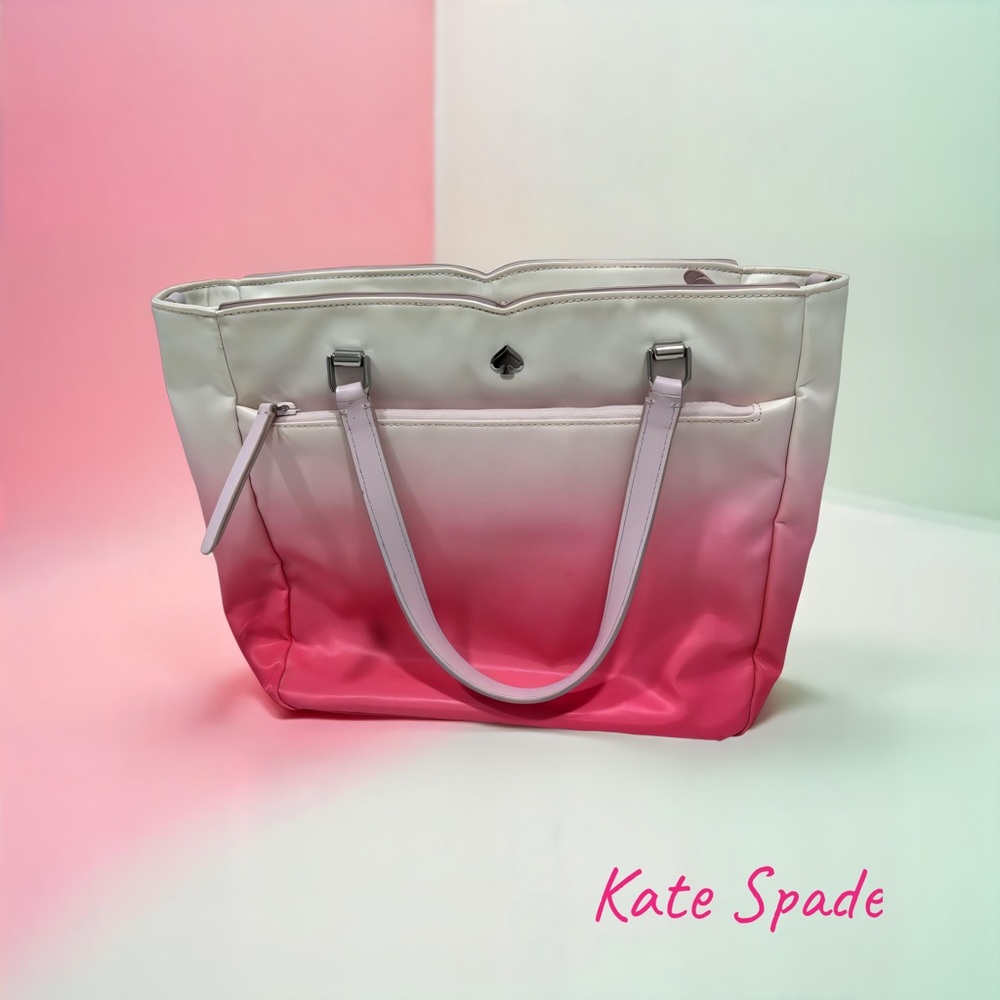 Kate Spade Pink and White Gradient Tote